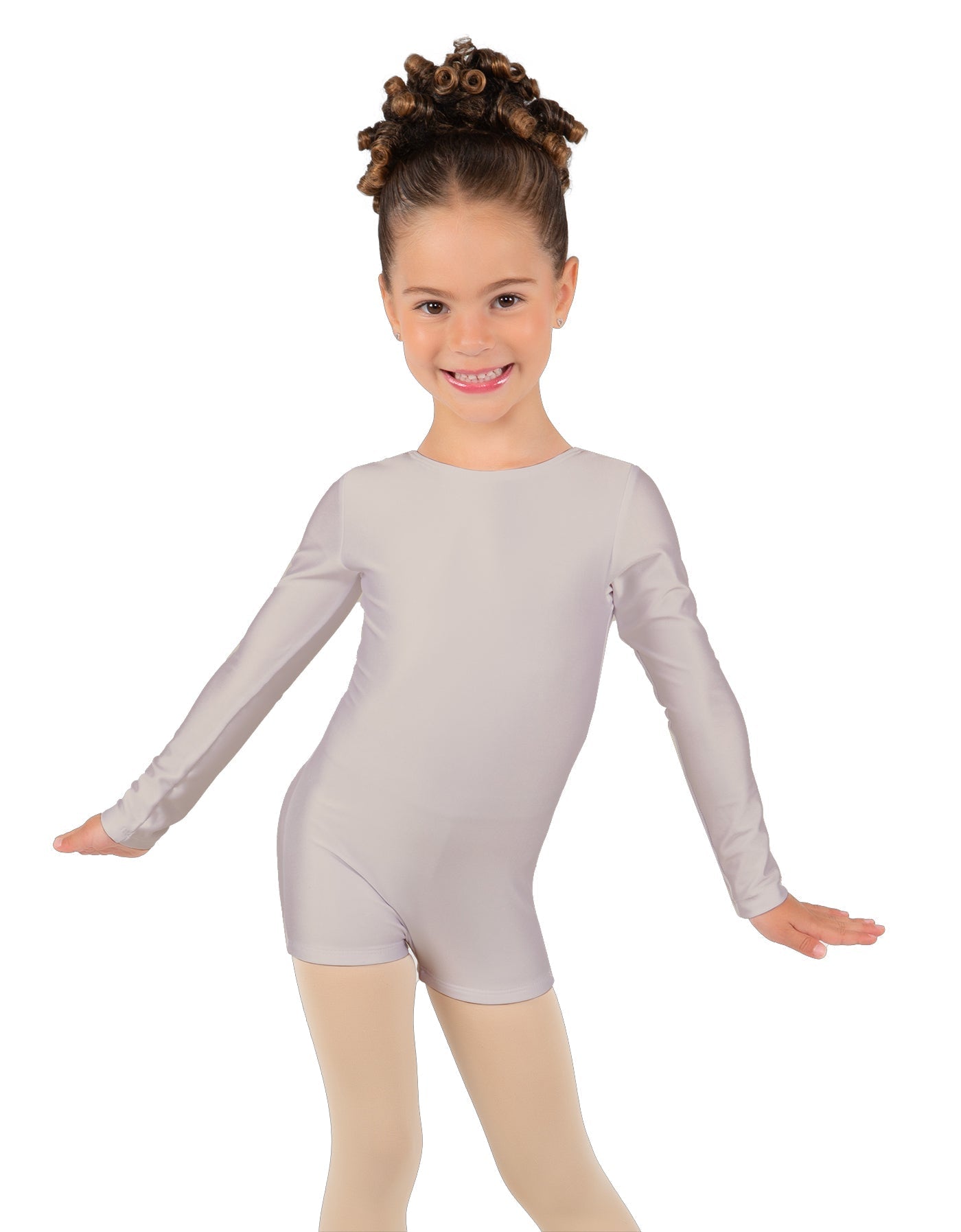 Solid Lycra Long Sleeve Biketard