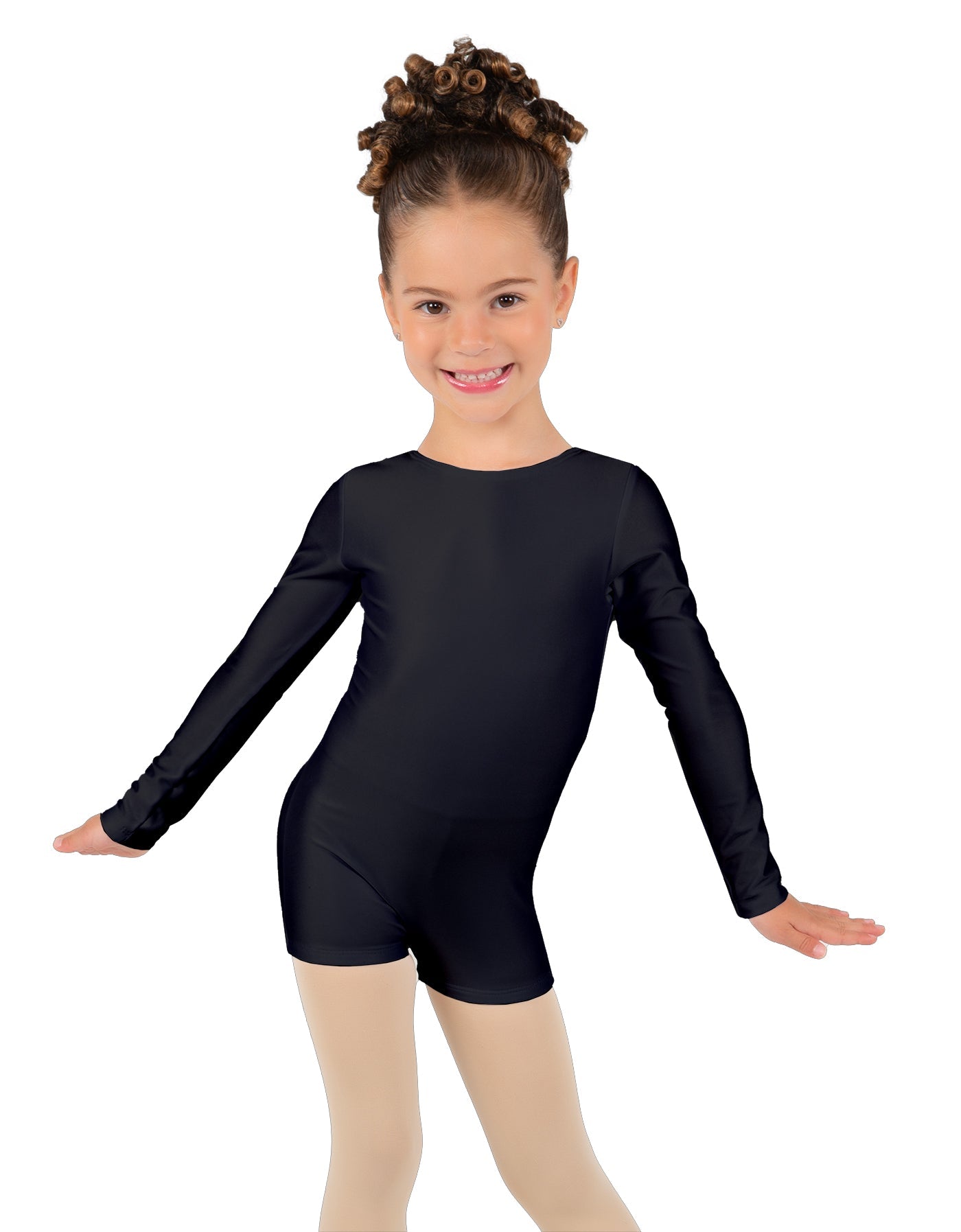 Solid Lycra Long Sleeve Biketard