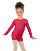 Solid Lycra Long Sleeve Biketard