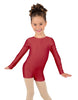 Solid Lycra Long Sleeve Biketard