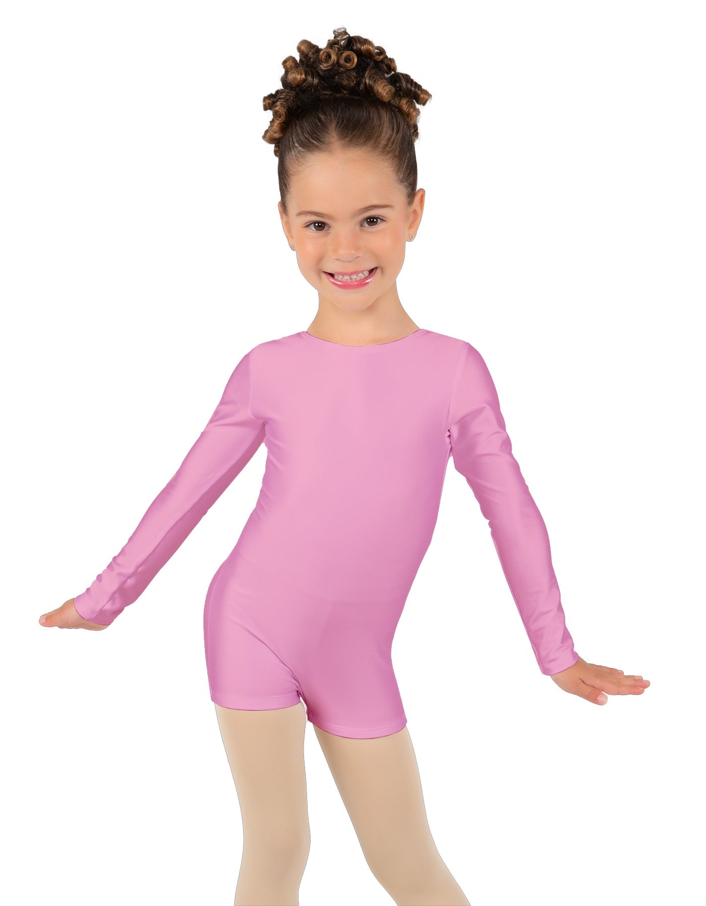 Solid Lycra Long Sleeve Biketard