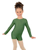 Solid Lycra Long Sleeve Biketard