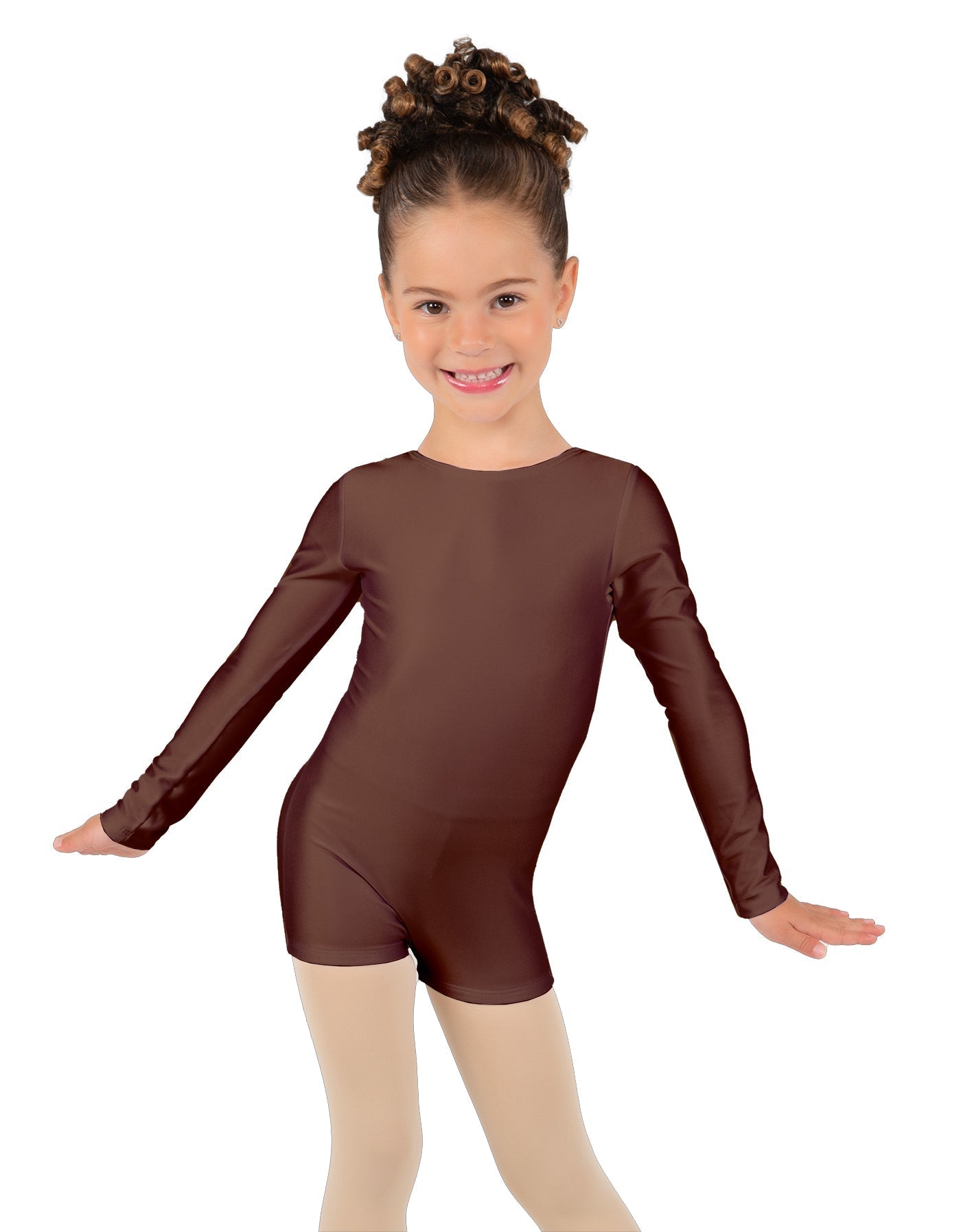 Solid Lycra Long Sleeve Biketard