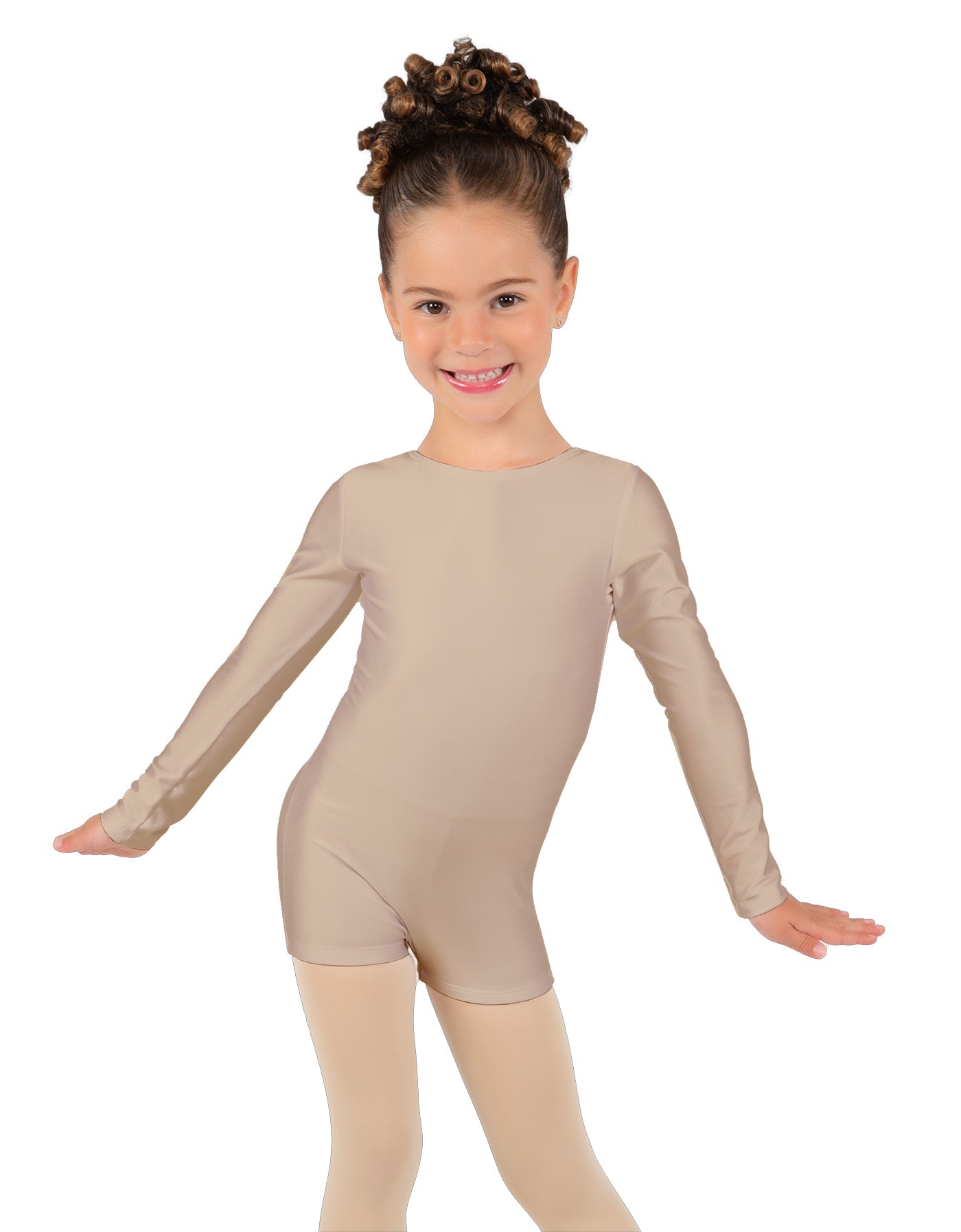 Solid Lycra Long Sleeve Biketard
