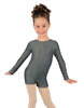 Solid Lycra Long Sleeve Biketard