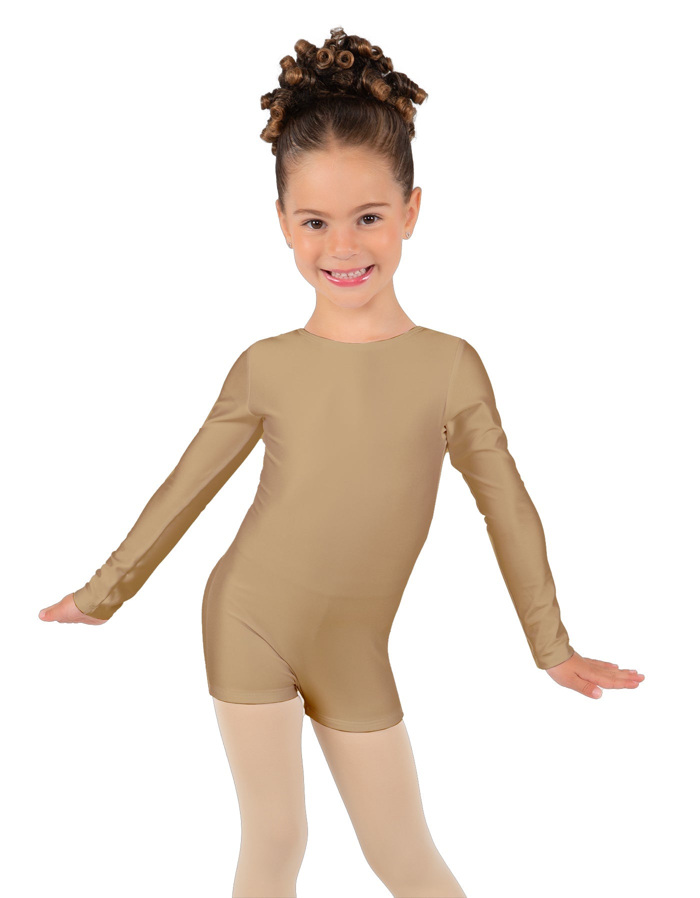 Solid Lycra Long Sleeve Biketard