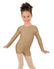 Solid Lycra Long Sleeve Biketard