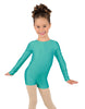 Solid Lycra Long Sleeve Biketard