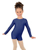 Solid Lycra Long Sleeve Biketard