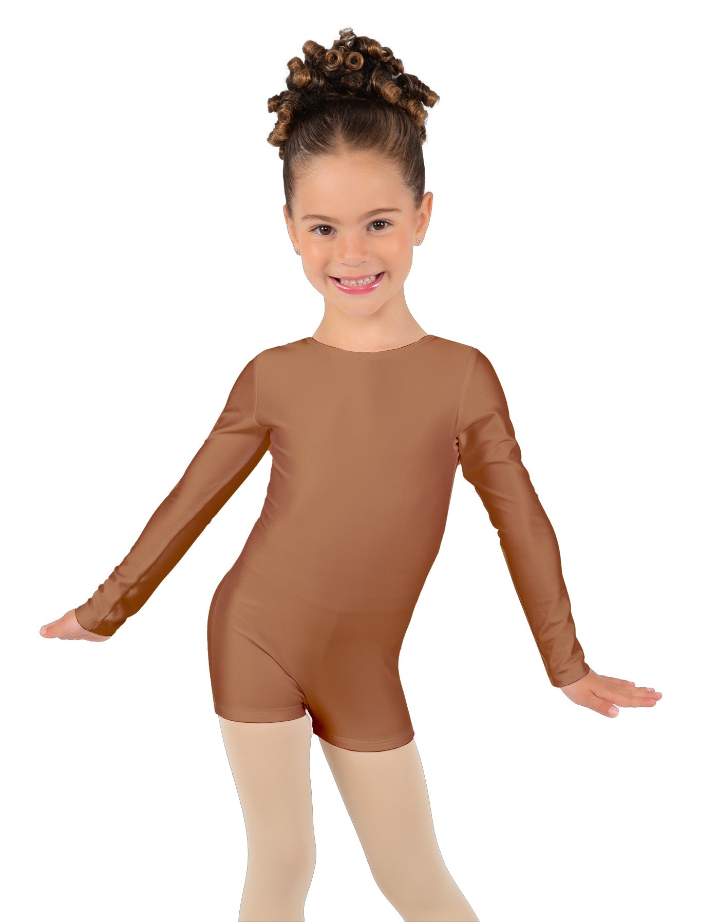 Solid Lycra Long Sleeve Biketard