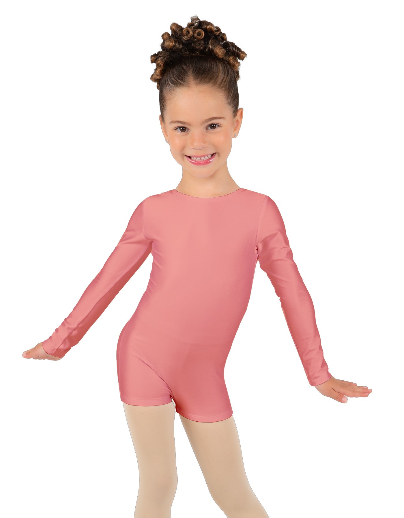 Solid Lycra Long Sleeve Biketard