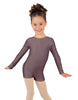 Solid Lycra Long Sleeve Biketard