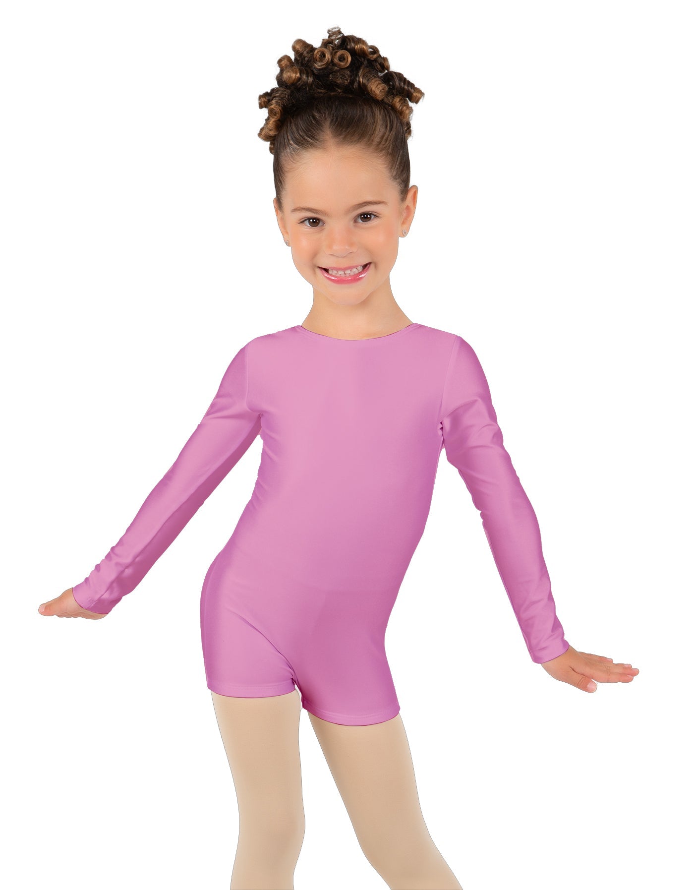 Solid Lycra Long Sleeve Biketard