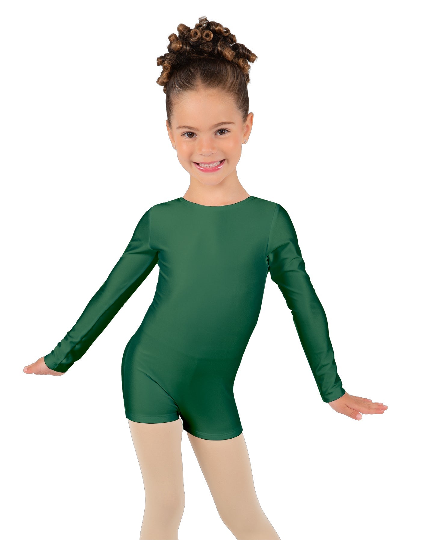 Solid Lycra Long Sleeve Biketard