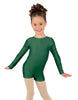 Solid Lycra Long Sleeve Biketard