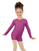 Solid Lycra Long Sleeve Biketard
