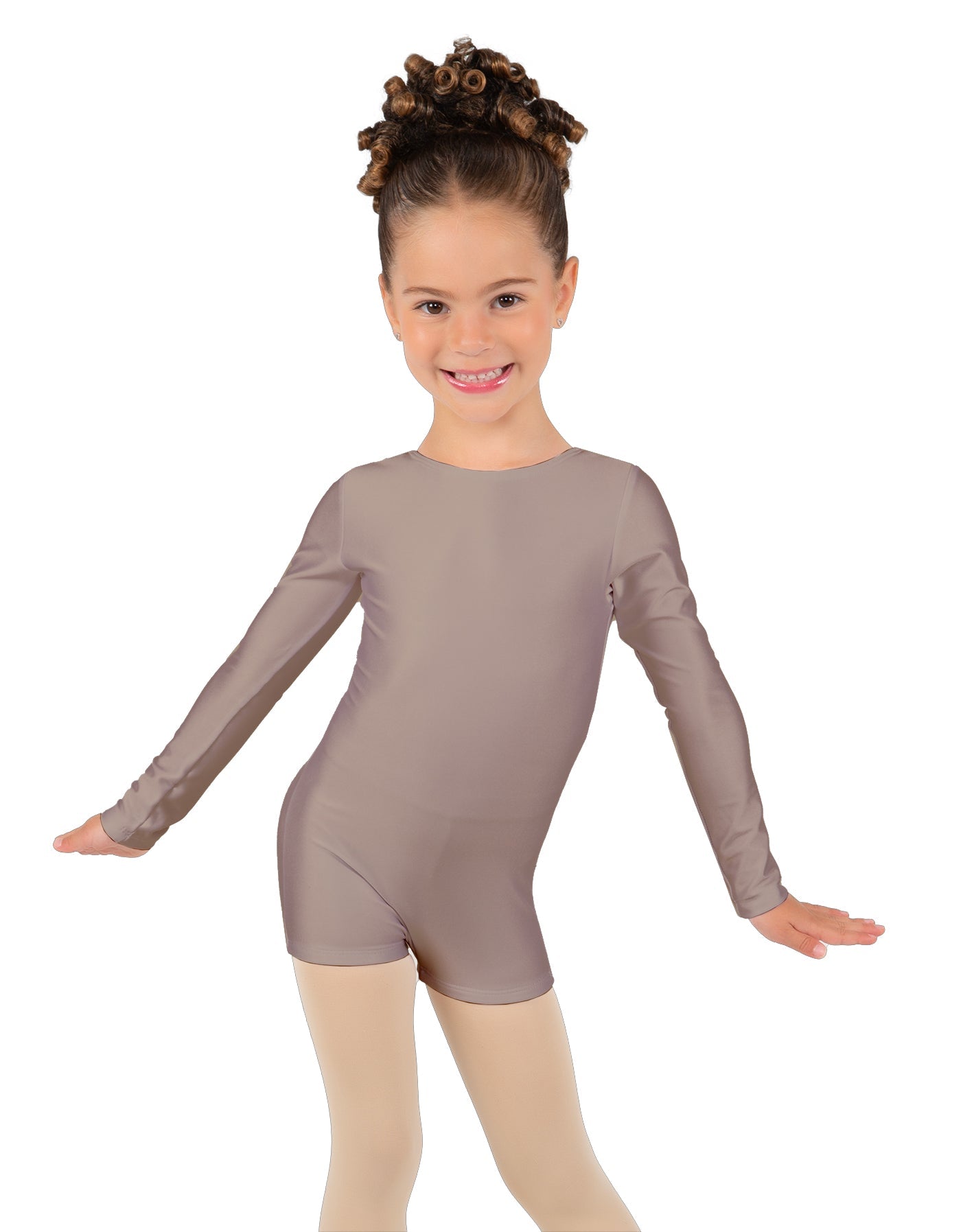 Solid Lycra Long Sleeve Biketard