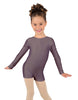 Solid Lycra Long Sleeve Biketard
