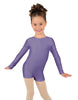 Solid Lycra Long Sleeve Biketard