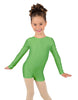 Solid Lycra Long Sleeve Biketard