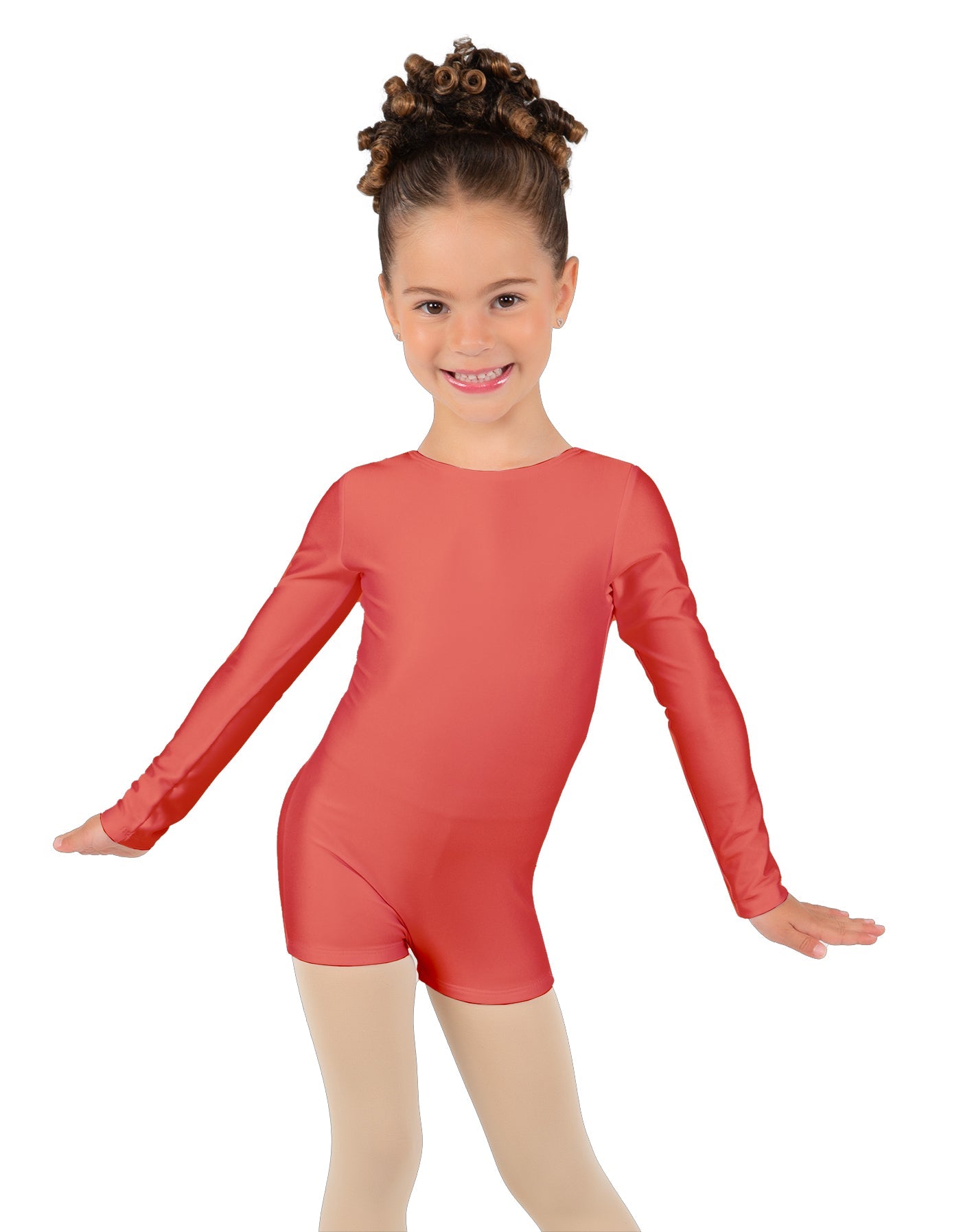 Solid Lycra Long Sleeve Biketard