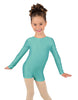 Solid Lycra Long Sleeve Biketard