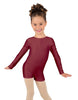 Solid Lycra Long Sleeve Biketard
