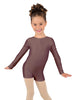 Solid Lycra Long Sleeve Biketard