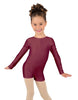 Solid Lycra Long Sleeve Biketard
