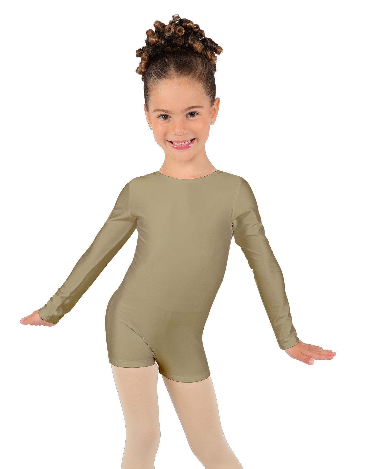 Solid Lycra Long Sleeve Biketard