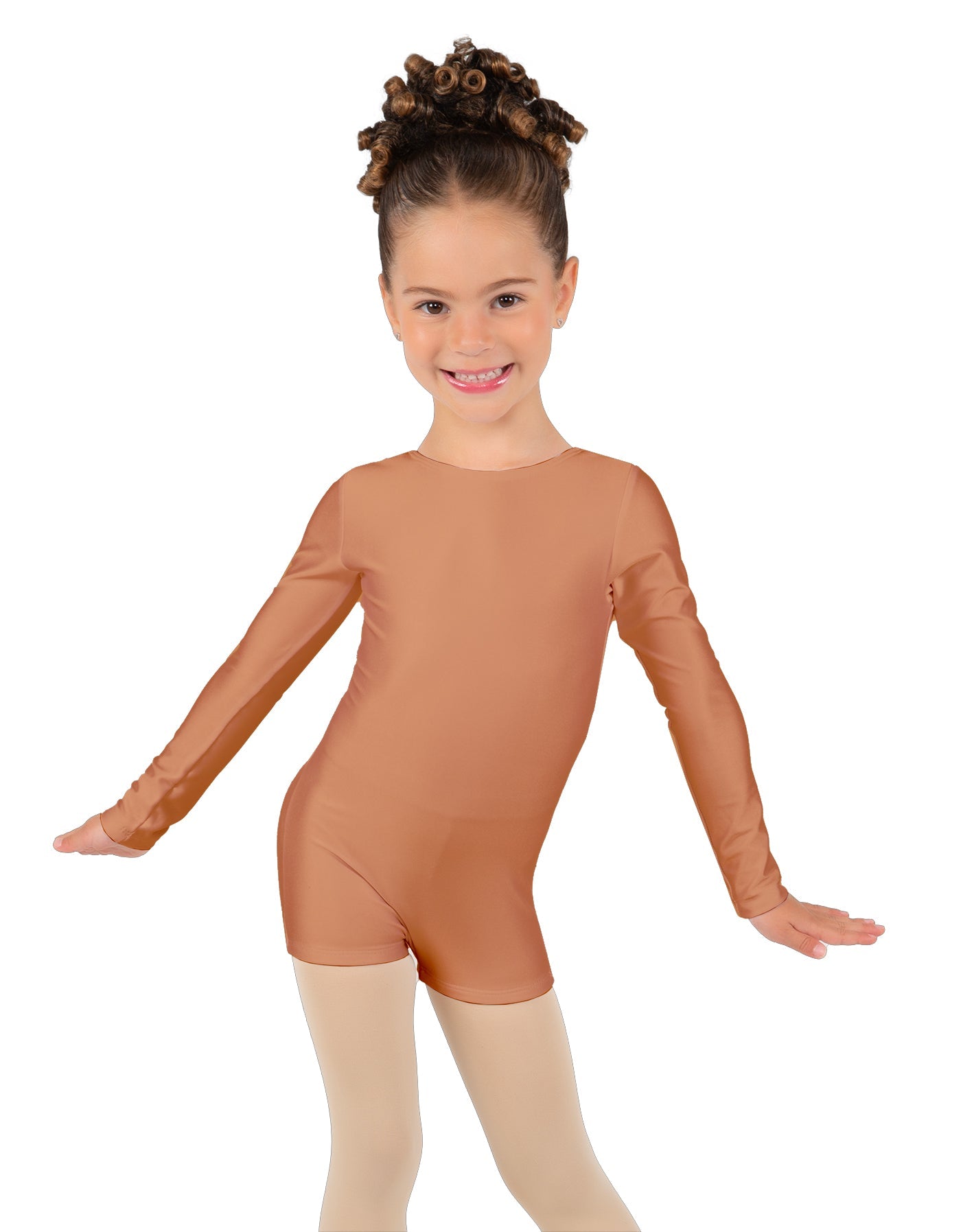 Solid Lycra Long Sleeve Biketard