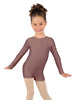 Solid Lycra Long Sleeve Biketard