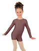 Solid Lycra Long Sleeve Biketard