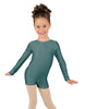 Solid Lycra Long Sleeve Biketard
