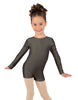 Solid Lycra Long Sleeve Biketard