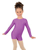 Solid Lycra Long Sleeve Biketard