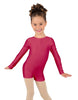 Solid Lycra Long Sleeve Biketard