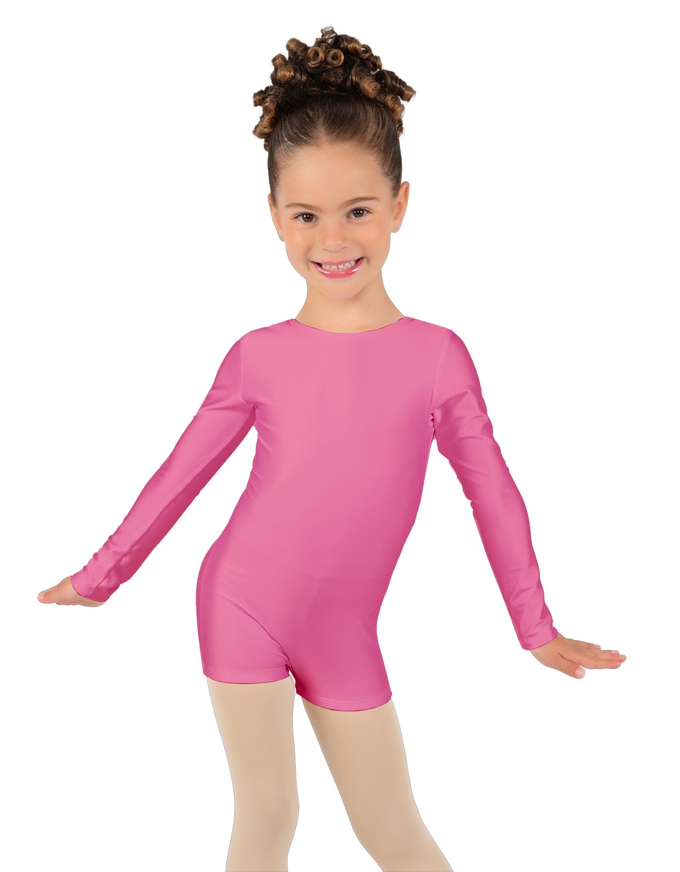 Solid Lycra Long Sleeve Biketard