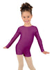 Solid Lycra Long Sleeve Biketard