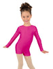 Solid Lycra Long Sleeve Biketard