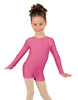 Solid Lycra Long Sleeve Biketard