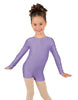 Solid Lycra Long Sleeve Biketard