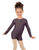 Solid Lycra Long Sleeve Biketard