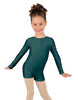 Solid Lycra Long Sleeve Biketard
