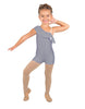 Solid Lycra One Shoulder w Ruffle Biketard