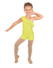 Solid Lycra One Shoulder w Ruffle Biketard