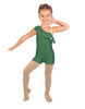 Solid Lycra One Shoulder w Ruffle Biketard