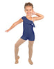 Solid Lycra One Shoulder w Ruffle Biketard
