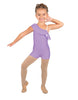 Solid Lycra One Shoulder w Ruffle Biketard