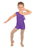 Solid Lycra One Shoulder w Ruffle Biketard